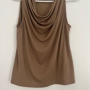 Banana Republic Tan Cowl Neck Tank Top